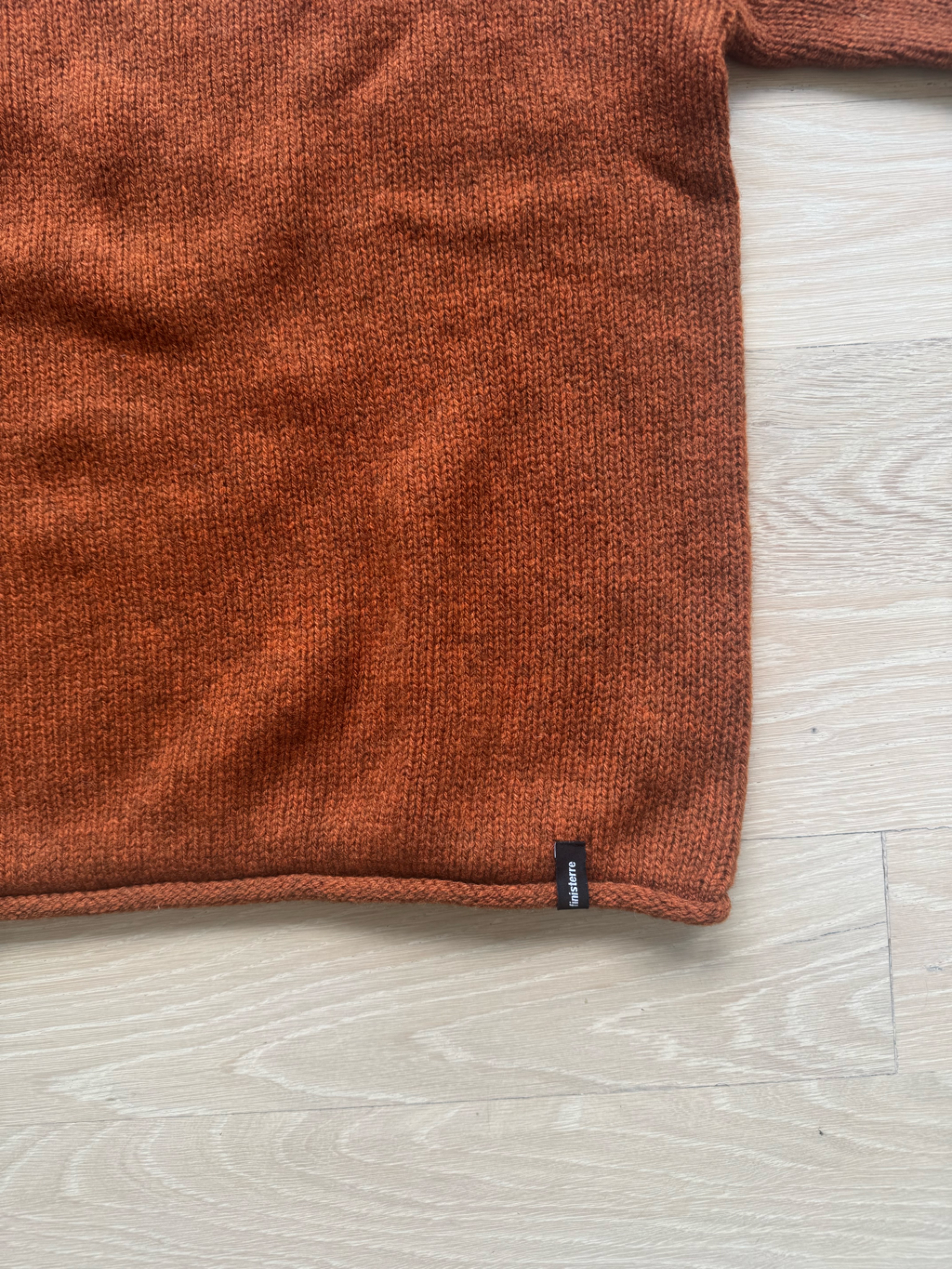 Finisterre Rust Orange Cozy Knit Taran Sweater Size 10 — image 2 of 4